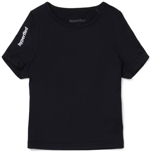 Hyperfied Short Sleeve Logo Top Anthracite 98-104
