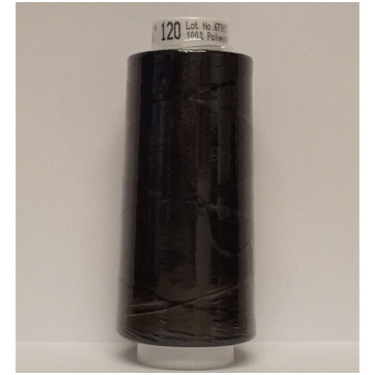 Mettler, Trojalock 2500m, Overlock Tråd Farge nr 4000 Black