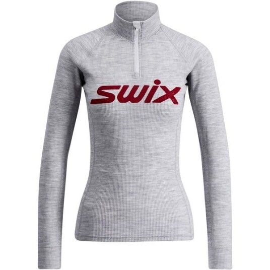 Swix Racex Merino Half Zip W Light Grey Melange/ Swix Red M Swix Racex Merino Half Zip W Light Grey Melange/ Swix Red M