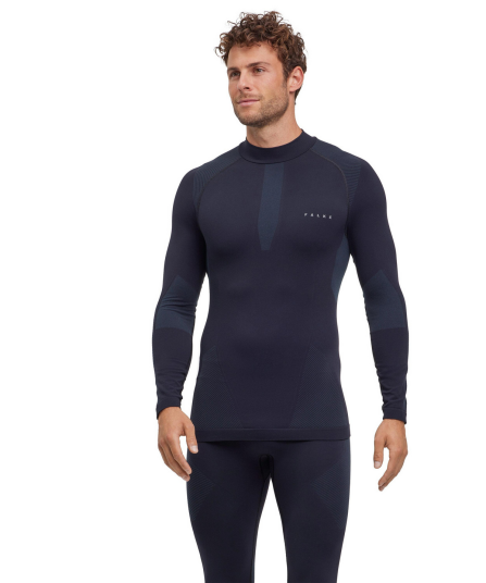 Falke Men's Long Sleeve Shirt Warm Black L