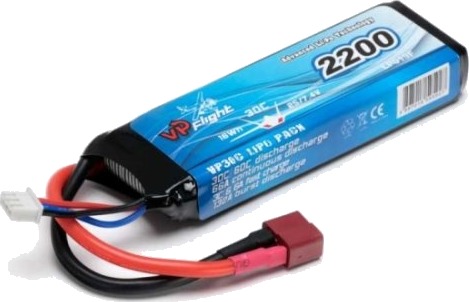 Vapex Li-Po batteri 2S 7,4 V 30C 2200 mAh T-kontakt Vapex Li-Po batteri 2S 7,4 V 30C 2200 mAh T-kontakt