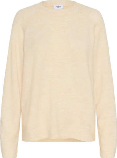 Saint Tropez Dame Strikkevarer Beige S,