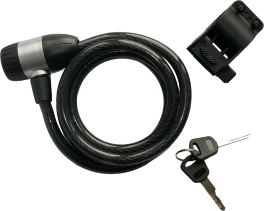 Sykkellås KINGUARD 4033 180cmx12mm Black Sykkellås KINGUARD 4033 180cmx12mm Black