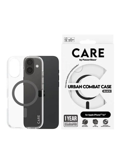 PanzerGlass CARE Urban Combat MagSafe-deksel Svart for iPhone 16