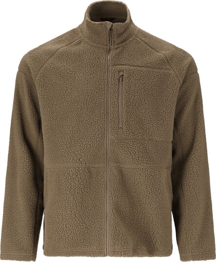 Virtus Danvi M Full Zip Pile Fleece   Khaki green   XL