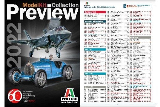 Italeri forhåndsvisning 2022 + indeks 2022
