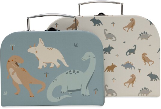 Jollein Kofferter Roarsome 2-Pack Multi Jollein Kofferter Roarsome 2-Pack Multi