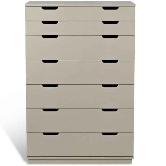 Mavis Aoko Kommode med 7 Skuffer Beige Mavis Aoko Kommode med 7 Skuffer Beige