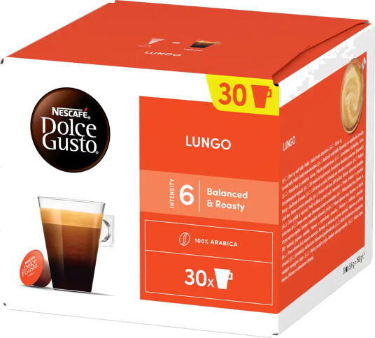 Nescafé | Lungo 30 kapsler til Nescafé Dolce Gusto