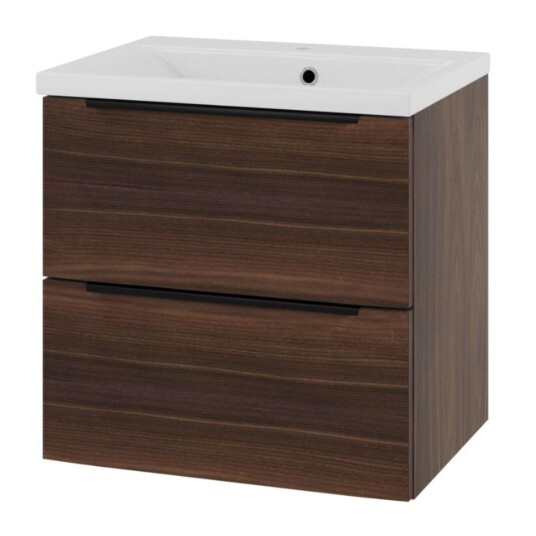 Linn Bad Mari Smal D35cm Servantskap Valnøtt / 60cm LB-127806 Linn Bad Mari Smal D35cm Servantskap Valnøtt / 60cm LB-127806