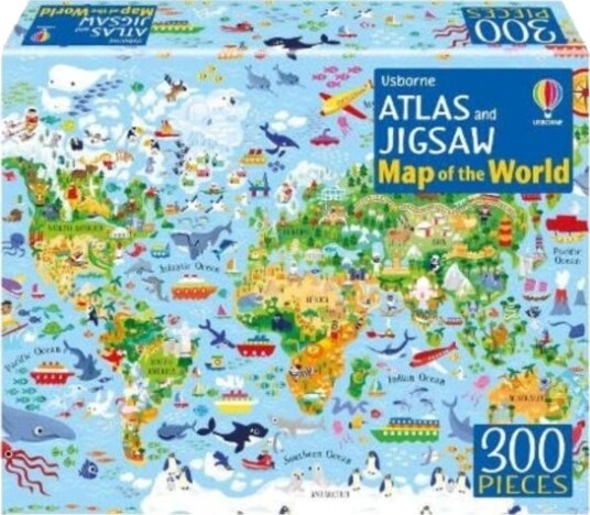 Atlas and Jigsaw Map of the World