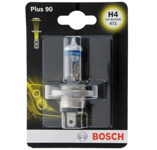 Bosch Plus 90 lyspære
stykkvis H4 1987301077
