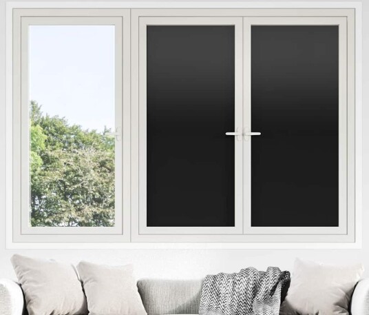 Statisk Vindusfilm Svart 60 x 1000 cm PVC Statisk Vindusfilm Svart 60 x 1000 cm PVC