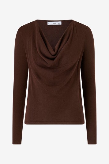 Mango Genser Sweater Cascada Brun
