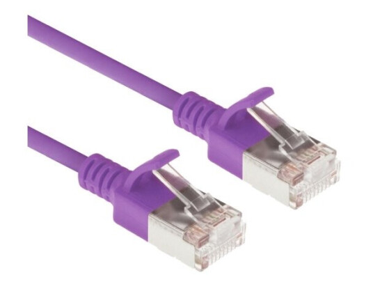 Act Purple 7 Meter Lszh U/Ftp Cat6a Datacenter Slimline Patch Cable Snagless With Rj45 Connectors (Dc7307)
