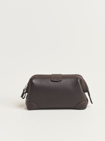 F. Hammann Small Washbag Dark Brown