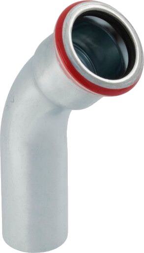108 mm bøy FZ 45° muffe/nippel Mapress