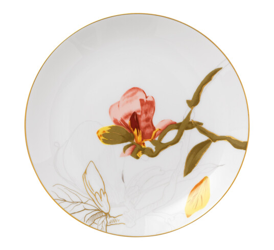 Royal Copenhagen Flora tallerken flat 27 cm magnolia