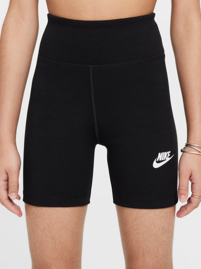 Nike Sportswear Classic High Waisted 5" Biker Shorts Sort M Nike Sportswear Classic High Waisted 5" Biker Shorts Sort M