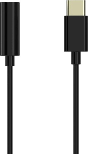 Sinox Sxi04360 3.5Mm Hunkjønn Usb Type C Hankjønn 0,15 M Sort