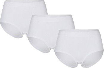 Pierre Robert Truse High Waist Bomull , Uten Strammende Strikk x3 - White - XXL XXL