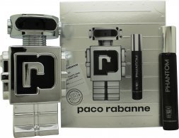 Paco Rabanne Phantom Gavesett for Herre 100ml EDT + 20ml EDT Aromatisk Duft