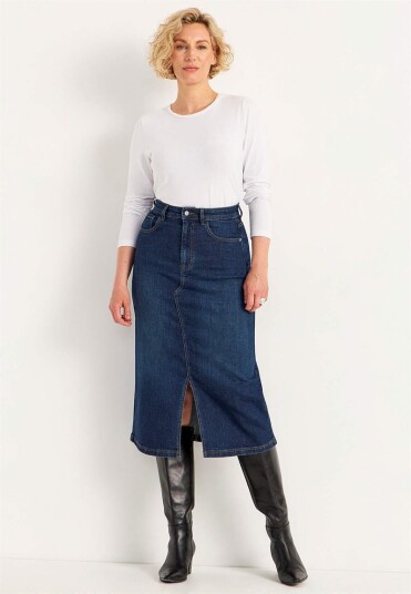 Cellbes Of Sweden Denim skjort med splitt foran Cellbes Of Sweden Denim skjort med splitt foran