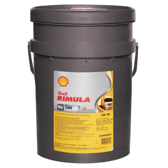 Motorolje SHELL RIMULA R6 LME 5W30 20L Motorolje SHELL RIMULA R6 LME 5W30 20L