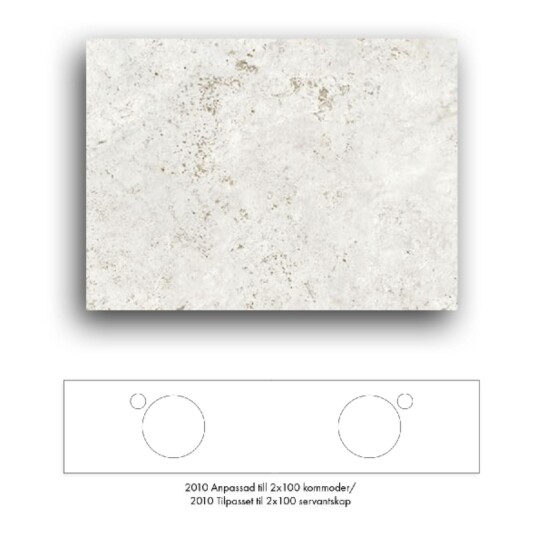 Macro Design Crown+ Dekton Benkeplate 161-201cm Sabbia / 201cm Macro Design Crown+ Dekton Benkeplate 161-201cm Sabbia / 201cm