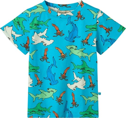Småfolk | T-Shirt With Hammerhead Sharks | 92-98