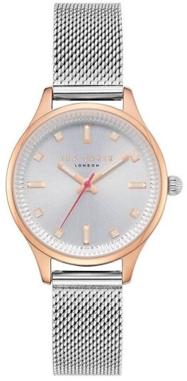 Ted Baker Dameklokke TE50650003 Classic Grå/Stål Ø32 mm