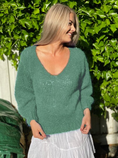 AMANDA genser jadegrønn