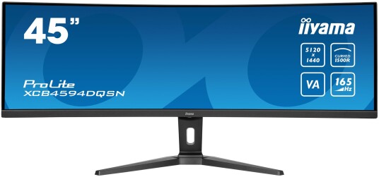 Iiyama ProLite 45" Bøyd LED PC-Skjerm Dual QHD 5120x1440 165Hz Svart