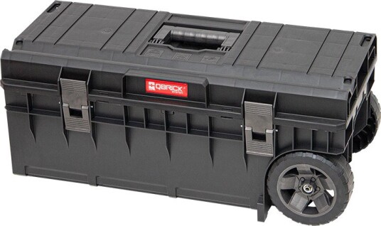 Qbrick Verktøykasse Technik Med Hjul 50 l, 635 × 245 × 230 mm Svart