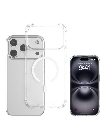 4Smarts Hybrid Mobildeksel for iPhone 17 Pro Max MagSafe Gjennomsiktig Ibiza
