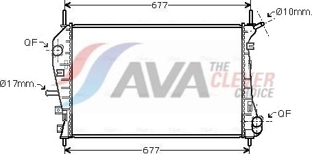 AVA COOLING SYSTEMS FDA2376 Radiator motorkjøling AVA COOLING SYSTEMS FDA2376 Radiator motorkjøling