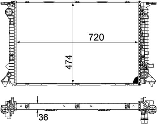 MAHLE CR 1134 000P Radiator motorkjøling