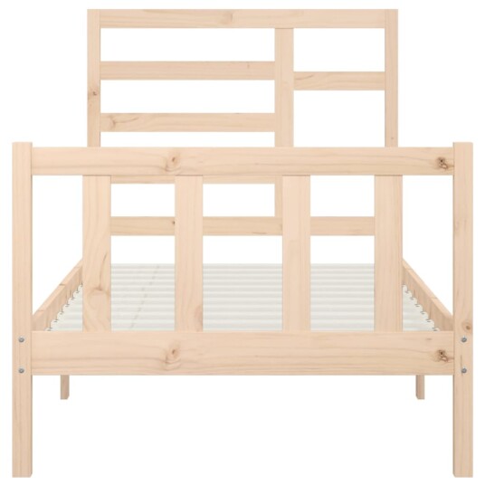 vidaXL Sengeramme heltre furu 90x200 cm