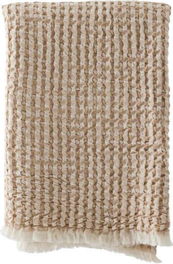 Tell Me More Gilbert pledd 140x200 cm Beige