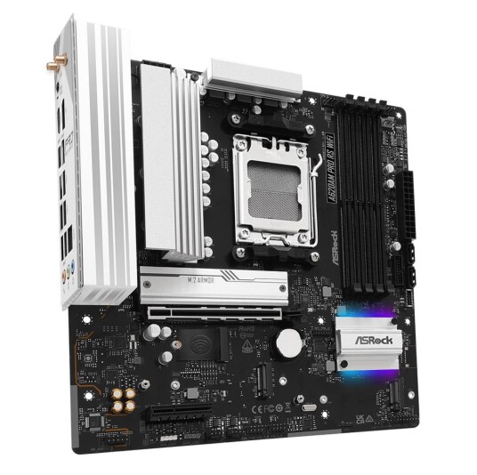Asrock A620AM Pro RS Micro-ATX Hovedkort med Wi-Fi 6E og DDR5 Asrock A620AM Pro RS Micro-ATX Hovedkort med Wi-Fi 6E og DDR5