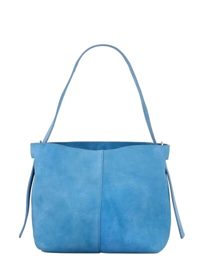 Becksöndergaard Suede Fraya Sea Bag   Blue   ONE SIZE