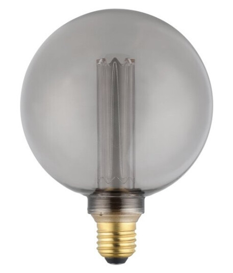 Eglo E27 Led G125 Røgfarvet Globe Dekorationspære Med Varmt Hvidt Lys