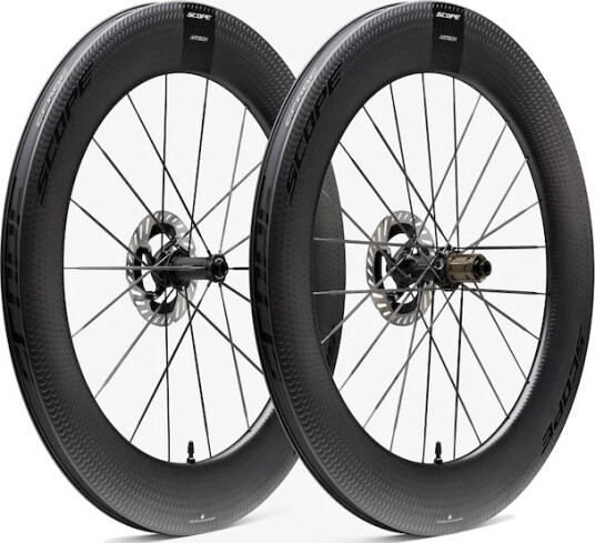Scope Artech 8.T disc hjulsett 700c 85mm XDR body black decals carbon