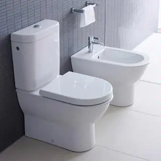 Duravit Darling New Gulvstående toalett 370x630, Wondergliss u/ sisterne og sete Duravit Darling New Gulvstående toalett 370x630, Wondergliss u/ sisterne og sete