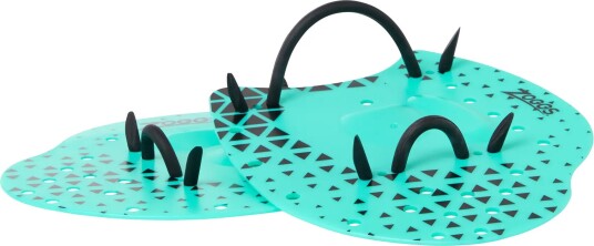 Zoggs Unisex Flat Hand Paddles Turquoise/black L/XL