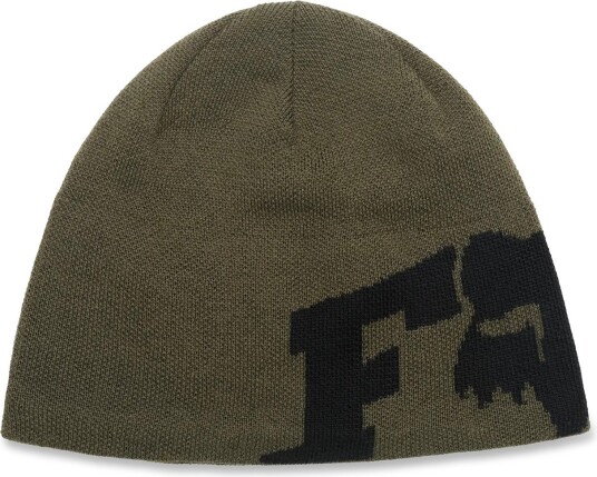 Fox F Head X Jacquard Beanie Olive Green One Size