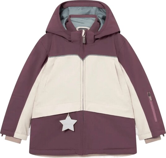 MINI A TURE Matadane Ski Tech Jacket. Grs   EGG PLANT   WHITE   9Y/134