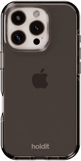 Holdit Seethru iPhone 16 Pro deksel sort