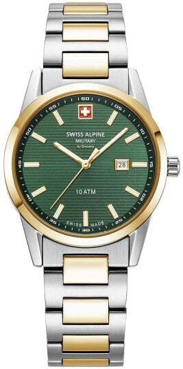 Swiss Alpine Military Dameklokke 7767.1144 Argos Grønn/Stål Ø34 mm
