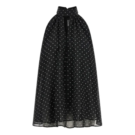 ROTATE Birger Christensen Halterneck Bow Top - Black - 34